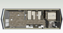Casa móvel com 3 quartos
